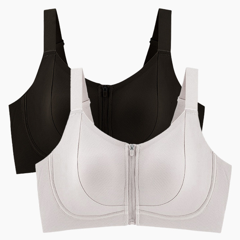 Women's Anti-Sag Front Zipper Bra